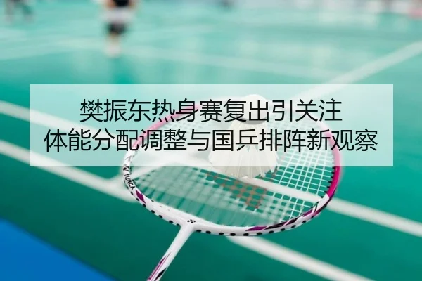 樊振东热身赛复出引关注 体能分配调整与国乒排阵新观察 - hth